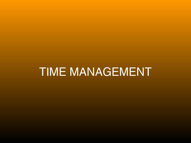 Time Management